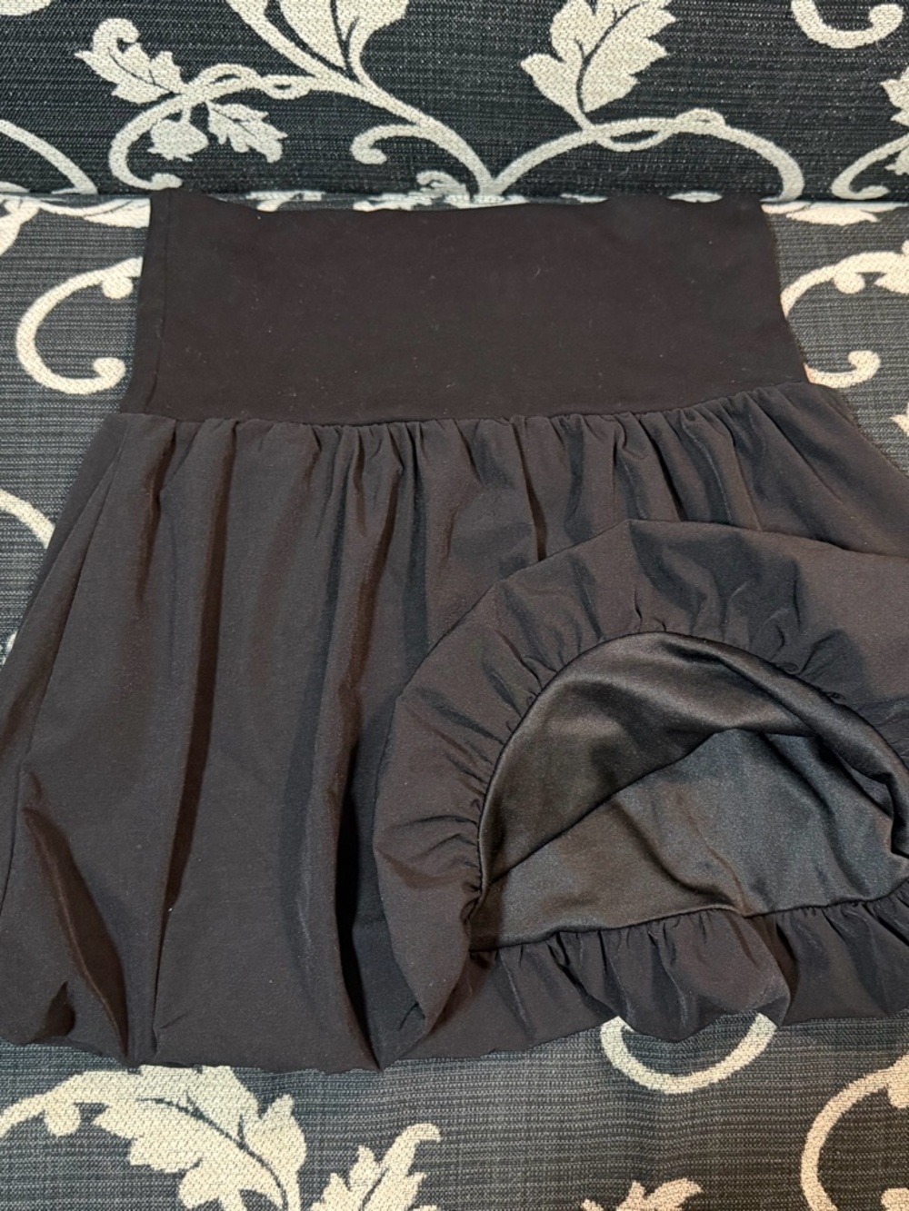 FB Sister Black Circle Skater Skirt